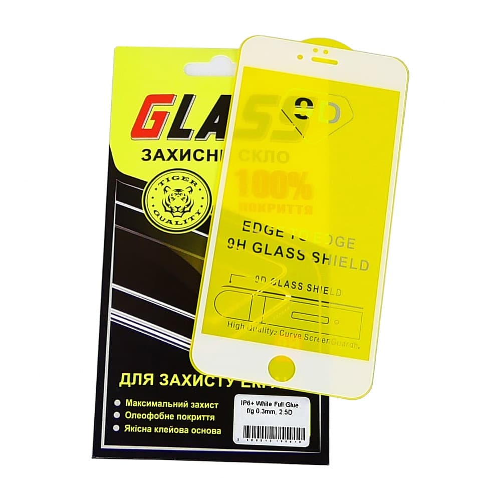 ������� ���� Apple iPhone 6 Plus, iPhone 6S Plus, iPhone 7 Plus, iPhone 8 Plus, ���, 0.3 ��, 2.5D, iNobi, Full Glue, ���� �� ��� ��������, ������ � ������ | ���������� �������� ������