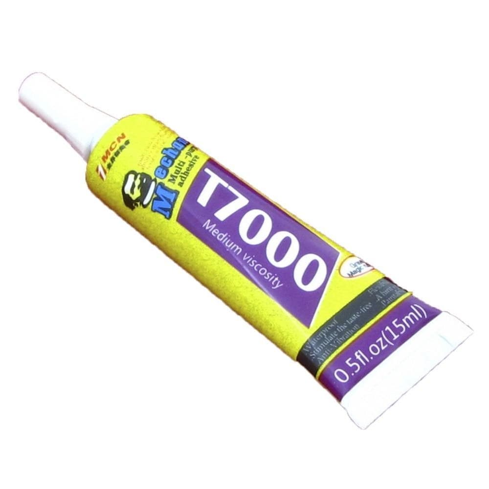 Клей-герметик T7000, Mechanic, 15 мл, с дозатором, для приклеивания тачскрина, дисплея, чорний | T-7000
