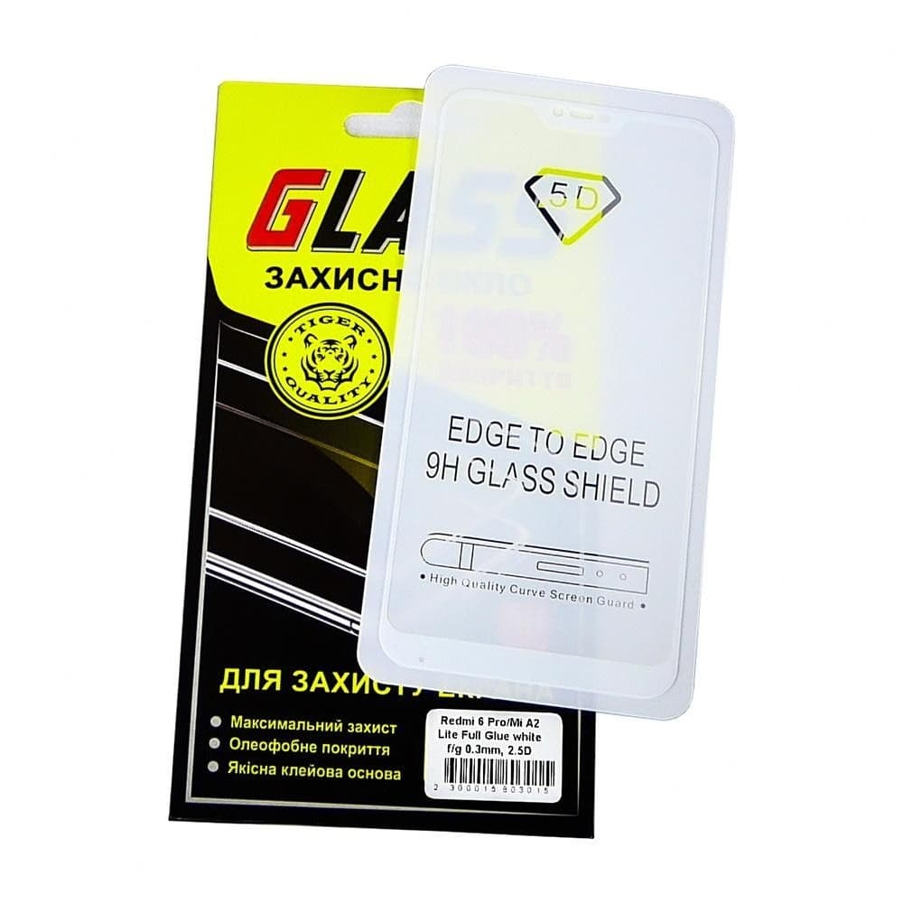 ������� ���� Xiaomi Mi A2 Lite, Redmi 6 Pro, M1805D1SG, ���, 0.3 ��, 2.5D, iNobi, Full Glue, ���� �� ��� ��������, ������ � ������ | ���������� �������� ������