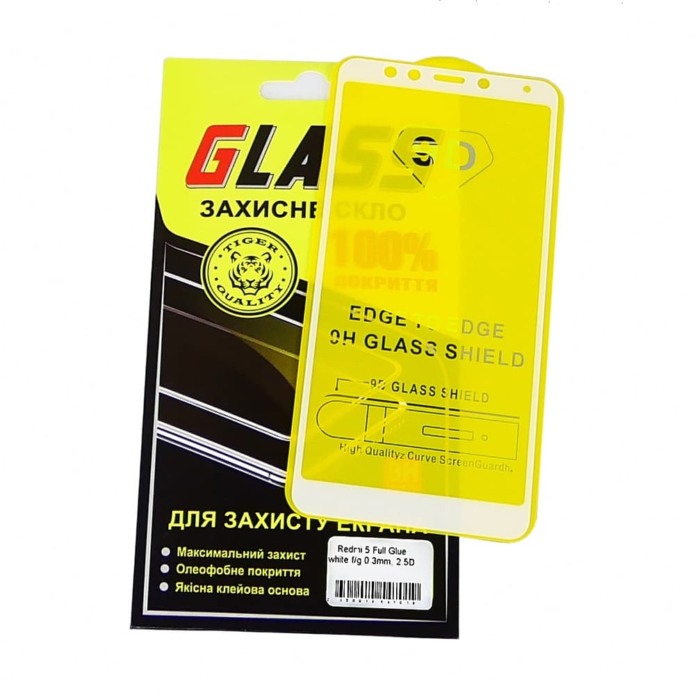 ������� ���� Xiaomi Redmi 5, ���, 0.3 ��, 2.5D, iNobi, Full Glue, ���� �� ��� ��������, ������ � ������ | ���������� �������� ������