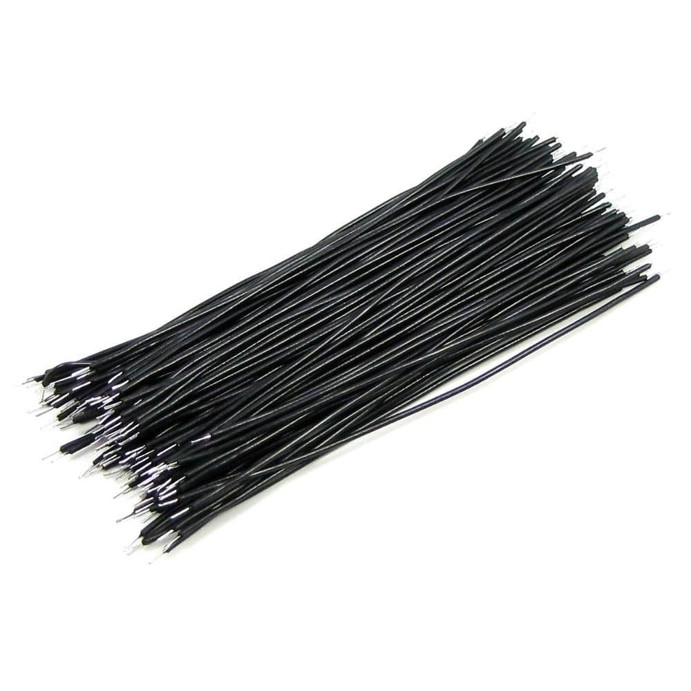 Провода монтажные, черные, 100 шт.