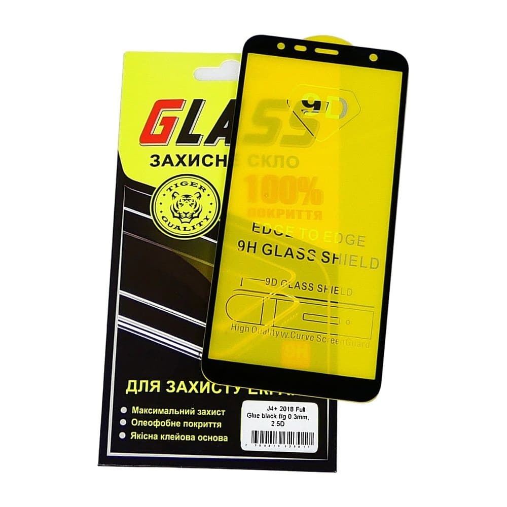 ������� ���� Samsung SM-J415 Galaxy J4 Plus, SM-J610 Galaxy J6 Plus, �����, 0.3 ��, 2.5D, iNobi, Full Glue, ���� �� ��� ��������, ������ � ������ | ���������� �������� ������