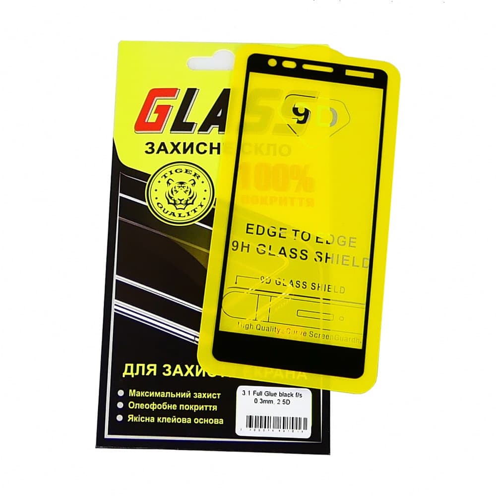 ������� ���� Nokia 3.1, �����, iNobi, Full Glue, ���� �� ��� ��������, 0.3 ��, 2.5D, ������ � ������ | ���������� �������� ������