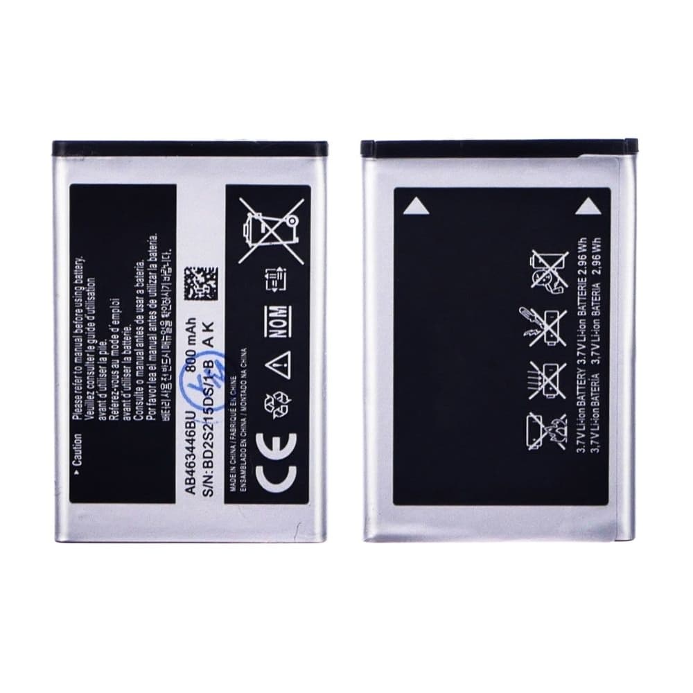 Акумулятор Samsung GT-C3010, GT-C3011, SGH-C120, SGH-C130, SGH-C250, SGH-D520, SGH-D720, SGH-E380, SGH-E500, SGH-E870, SGH-E900, SGH-X160, SGH-X200, SGH-X210, SGH-X300, SGH-X630, SGH-X680, SGH-E250i, SGH-E251, SGH-E380, SGH-E420, SGH-E500, SGH-E870, SGH-E900, SGH-F250, SGH-i320, SGH-M150, SGH-M200, SGH-M310, SGH-M620, SGH-X150, SGH-X160, SGH-X200, SGH-X210, SGH-X300, SGH-X430, SGH-X500, SGH-X510, SGH-X520, SGH-X530, SGH-X540, SGH-X560, SGH-X630, SGH-X680, AB463446BU, BST3108BC, High Copy | 1 міс. гарантії | АКБ, батарея, аккумулятор