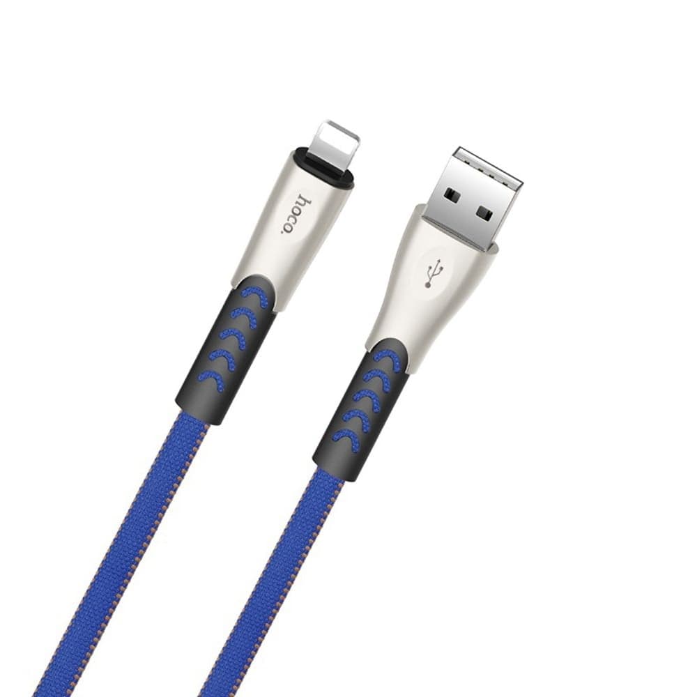 USB-������ Hoco U48, Lightning, 120 ��, �������, � ���������� �������, 2.4 �, �����