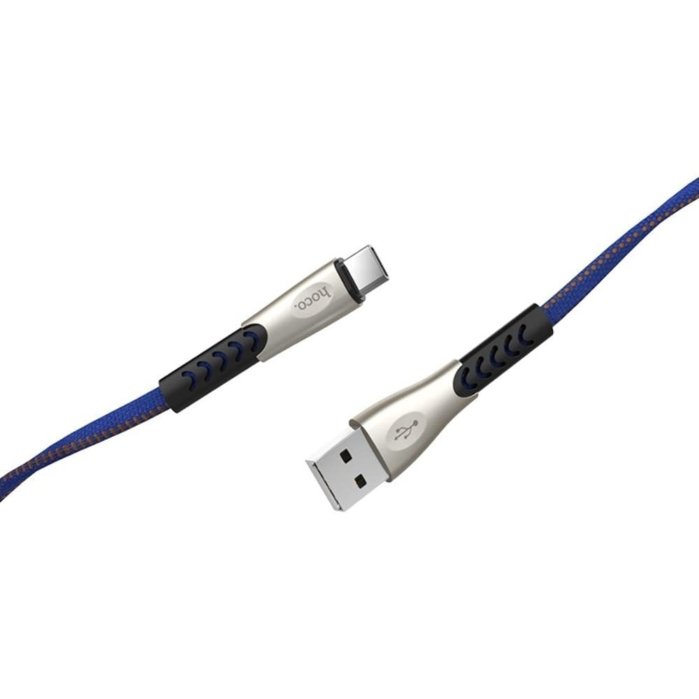 USB-������ Hoco U48, Type-C, 120 ��, �������, � ���������� �������, 2.4 �, �����