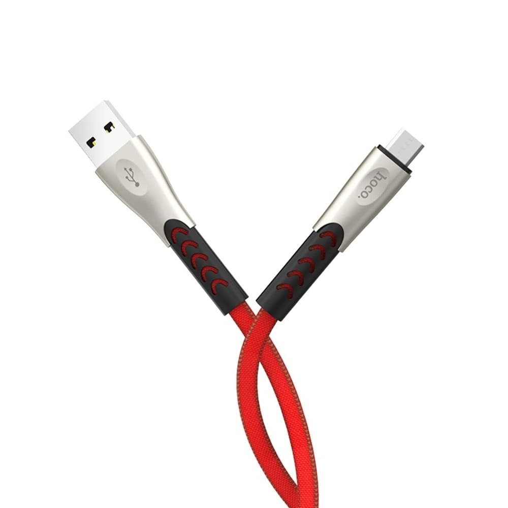 USB-������ Hoco U48, Micro-USB, 120 ��, �������, � ���������� �������, 2.4 �, �������