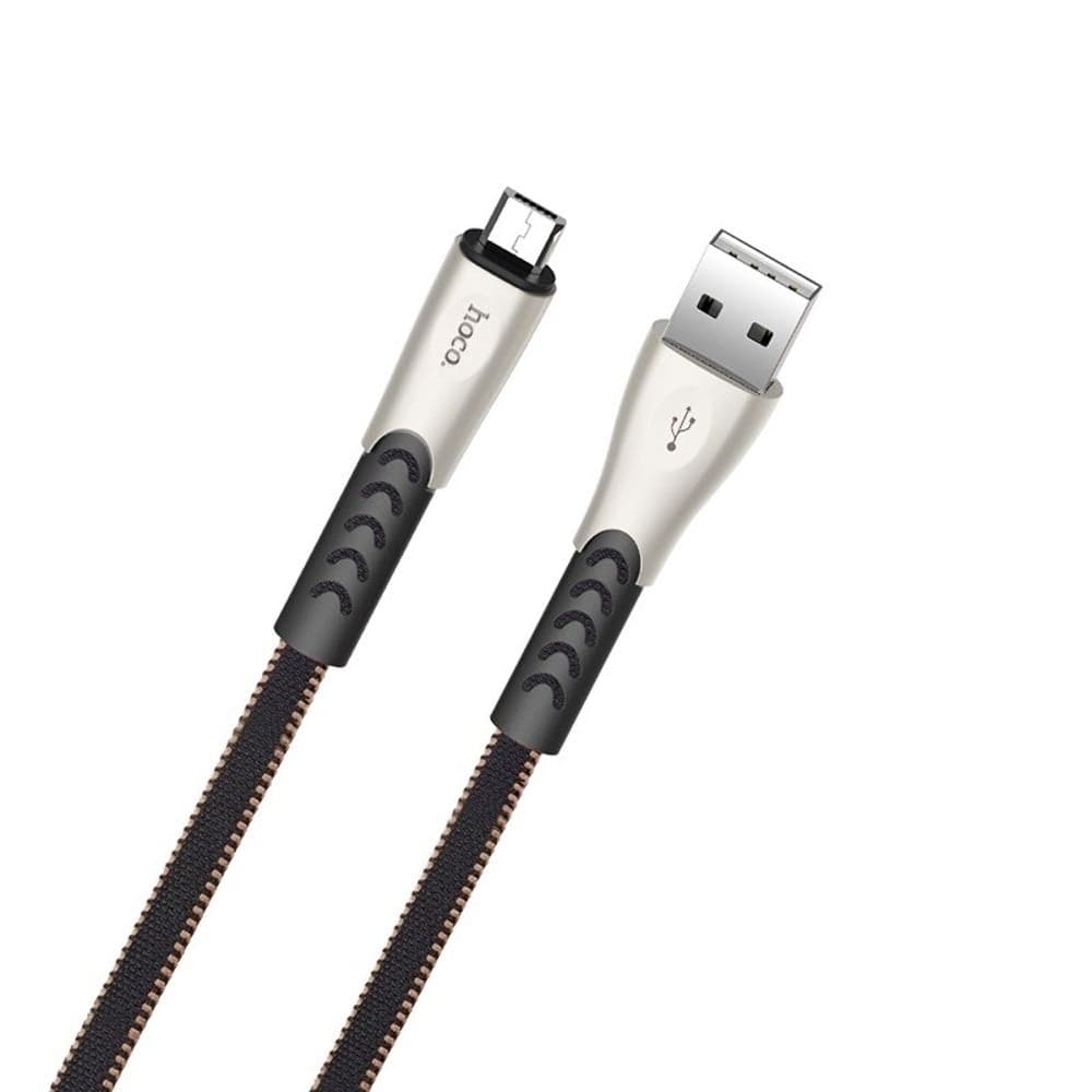 USB-������ Hoco U48, Micro-USB, 120 ��, �������, � ���������� �������, 2.4 �, ������