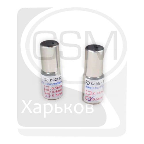 BGA-шарики, 0,6 мм, оловянно-свинцовые, 2500 шт.