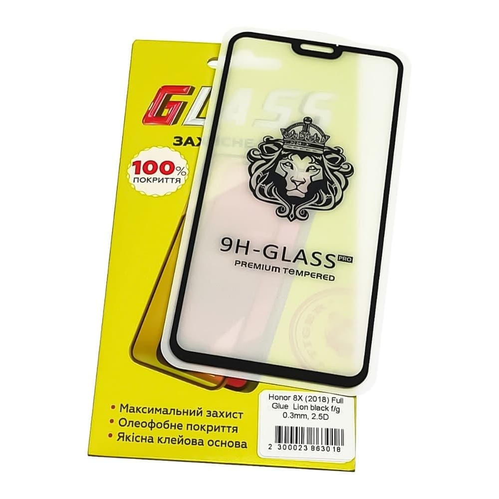 ������� ���� Huawei Honor 8X, �����, Lion, 0.3 ��, 2.5D, iNobi, Full Glue, ���� �� ��� ��������, ������ � ������ | ���������� �������� ������