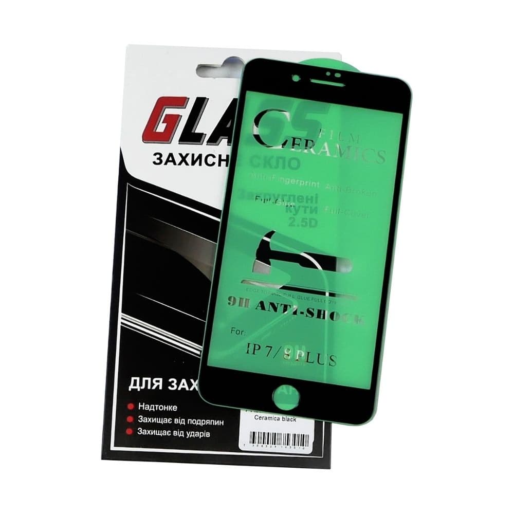 �������� ������ Apple iPhone 6 Plus, iPhone 7 Plus, iPhone 8 Plus, Full Glue (���� �� ���� ������� ������), Ceramics, ������