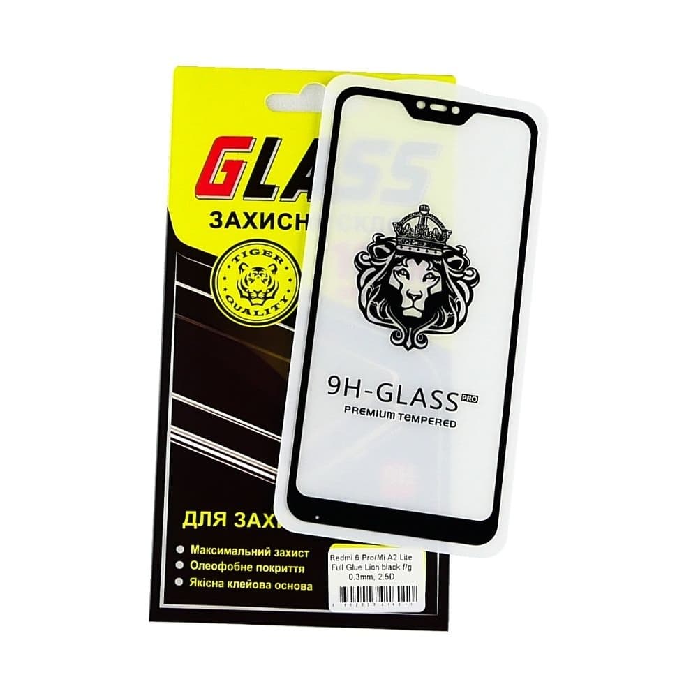 ������� ���� Xiaomi Mi A2 Lite, Redmi 6 Pro, M1805D1SG, �����, Lion, 0.3 ��, 2.5D, iNobi, Full Glue, ���� �� ��� ��������, ������ � ������ | ���������� �������� ������