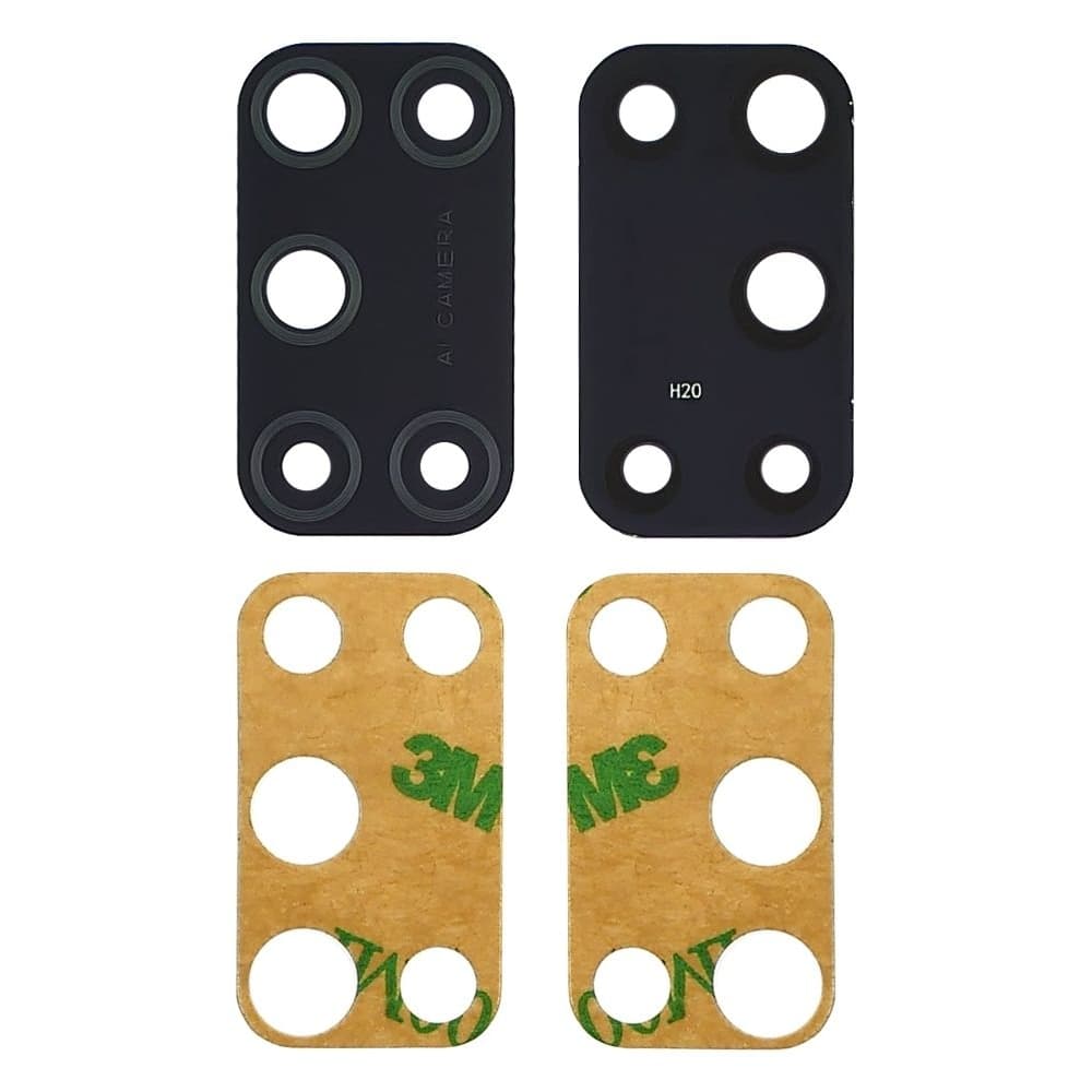 Стекло камеры Oppo A52, A72, A92, черное, Original (PRC)