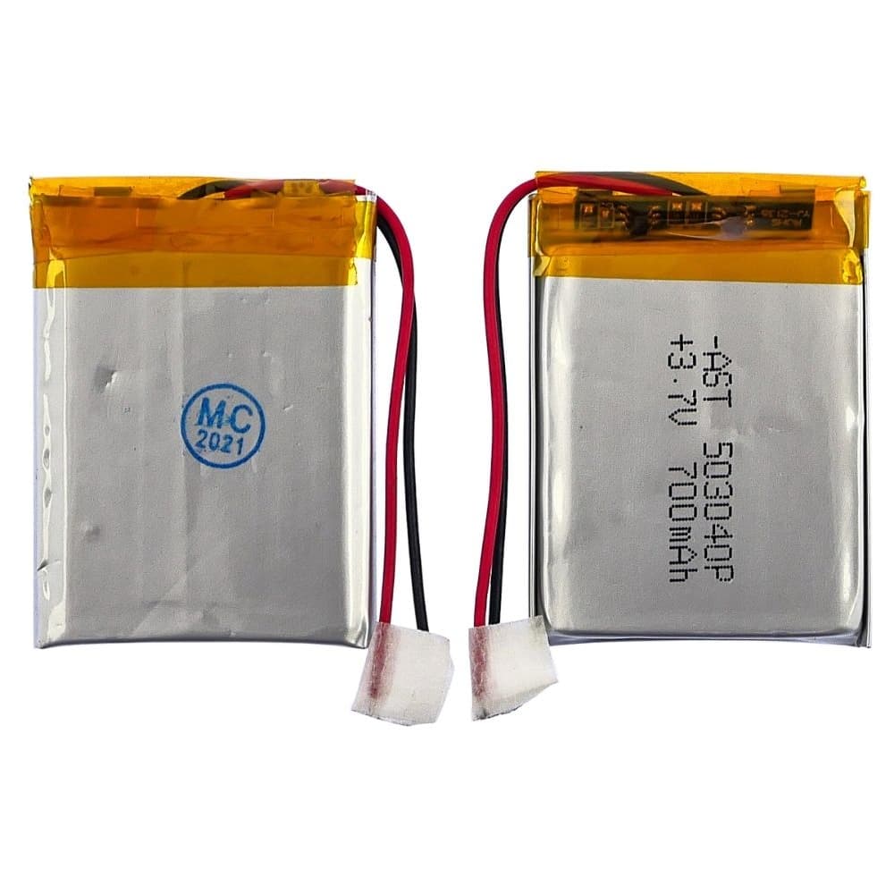 ���������� 503040P, �������������, � �����������, 4.6 � 30 � 40 ��, 700 mAh, ��� ������ ���������, ����� �����, MP3 ������� | ���, �������, �����������