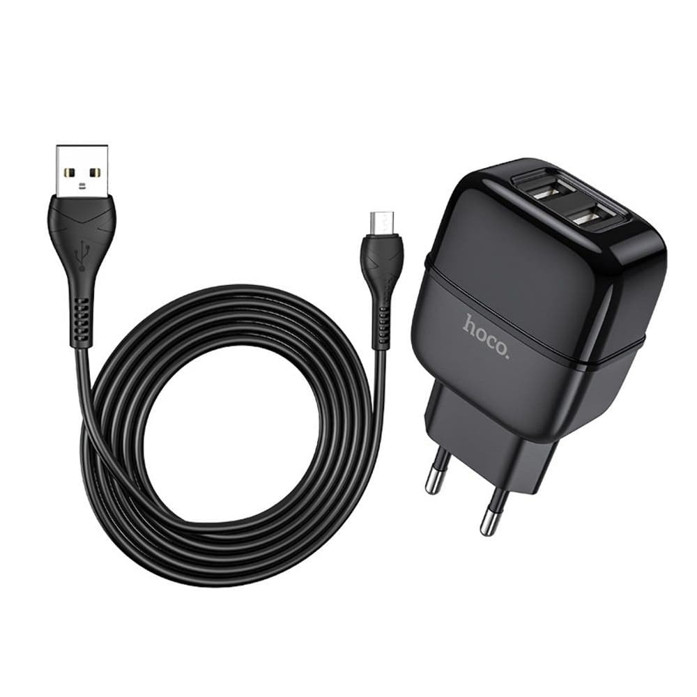 ������� �������� ���������� Hoco C77A, 2 USB, 2.4 �, Micro-USB, ������