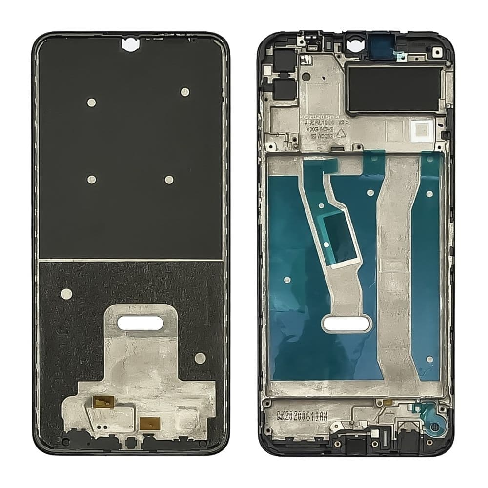 Рамка (основа) крепления дисплея Huawei Y6p, MED-LX9, MED-LX9N, черная