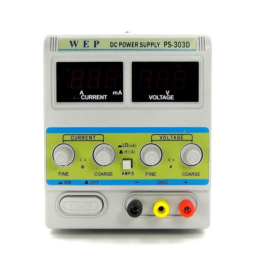���� ������� WEP PS-303D � �������������� Hi (A)/Lo (mA) 30V, 3A, �������� ���������