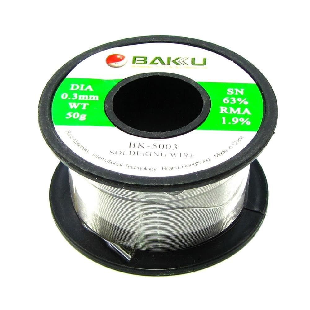 ������ BAKU BK-5003, 0.3 ��, 50 �, Sn 63%, Pb 35.1%, RMA 1.9%