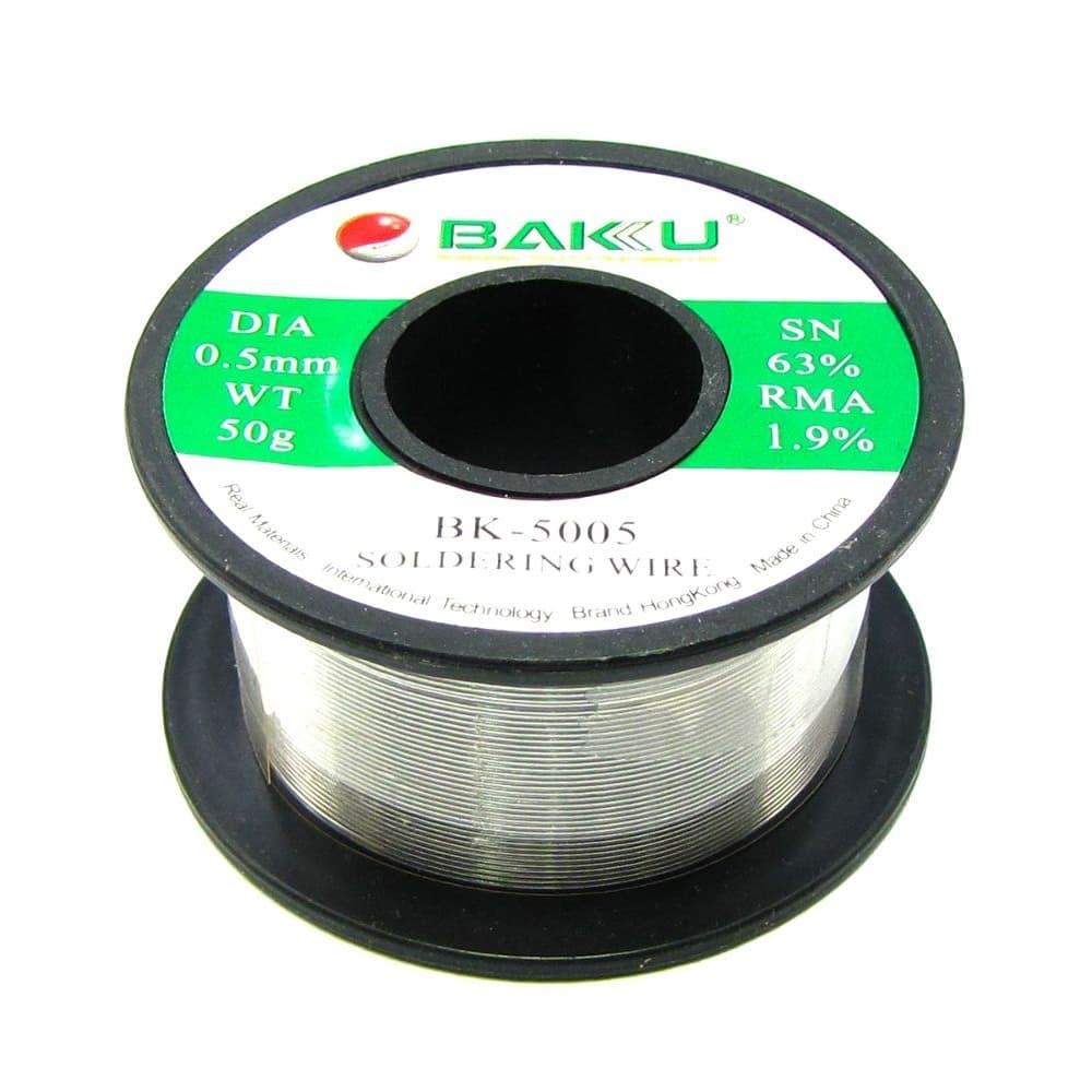 ������ BAKU BK-5005, 0.5 ��, 50 �, Sn 63%, Pb 35.1%, RMA 1.9%
