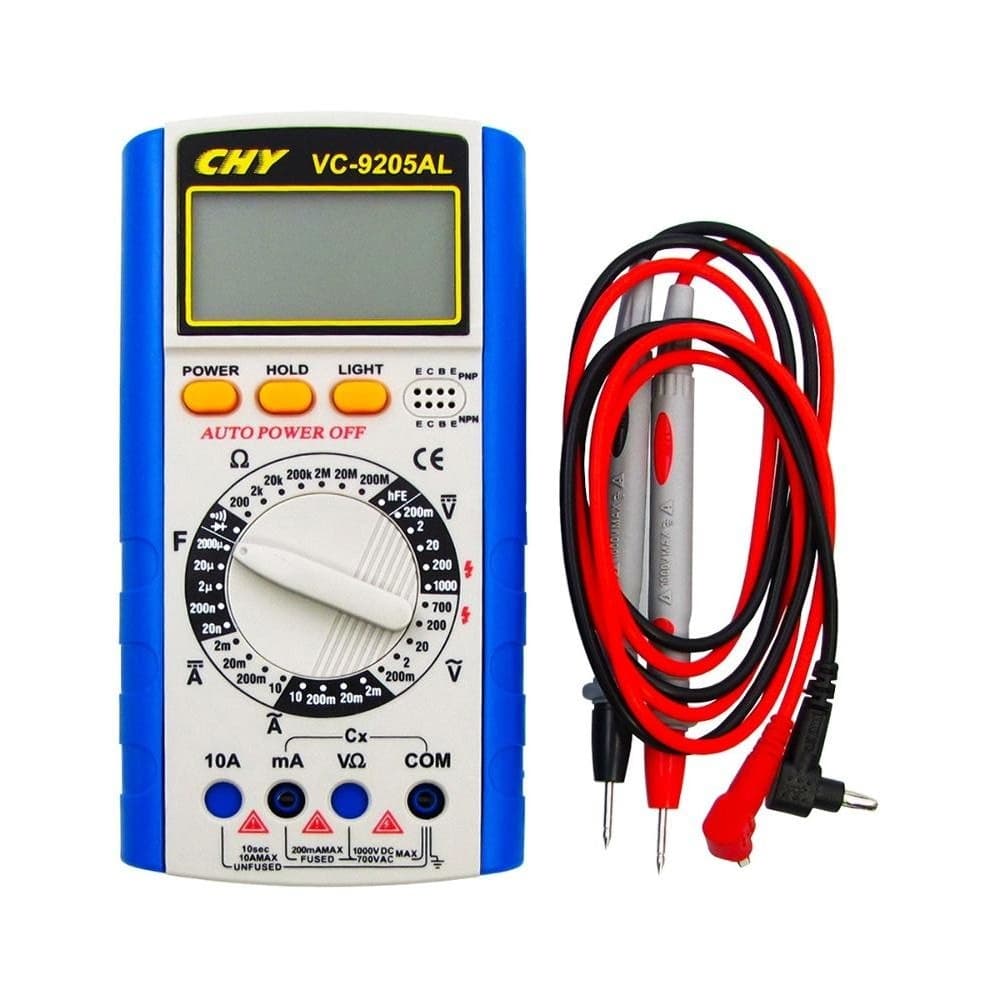 Мультиметр цифровой VC-9205AL, ток до 10A