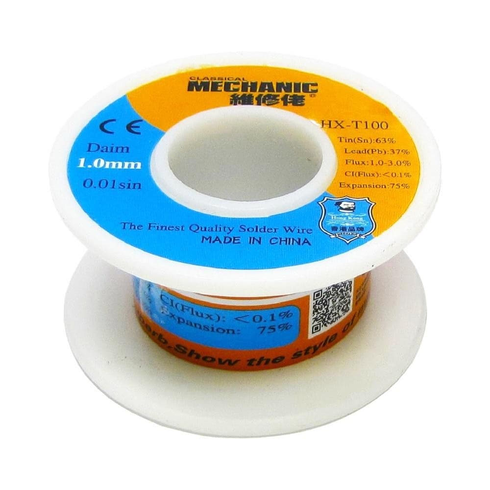 ������ Mechanic HX-T100, Sn 63%, Pb 37%, ���� 1-3%, 1.0 ��, 50 �