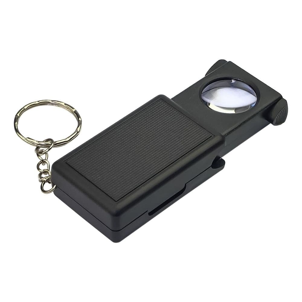 Лупа карманная N0.9584, с LED подсветкой, d=21 мм, кратность увеличения 45X