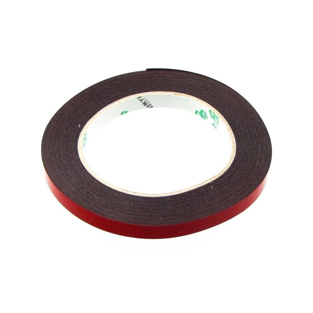 Скотч двусторонний 3M, красный, на полиуретановой основе, 10 x 1 мм