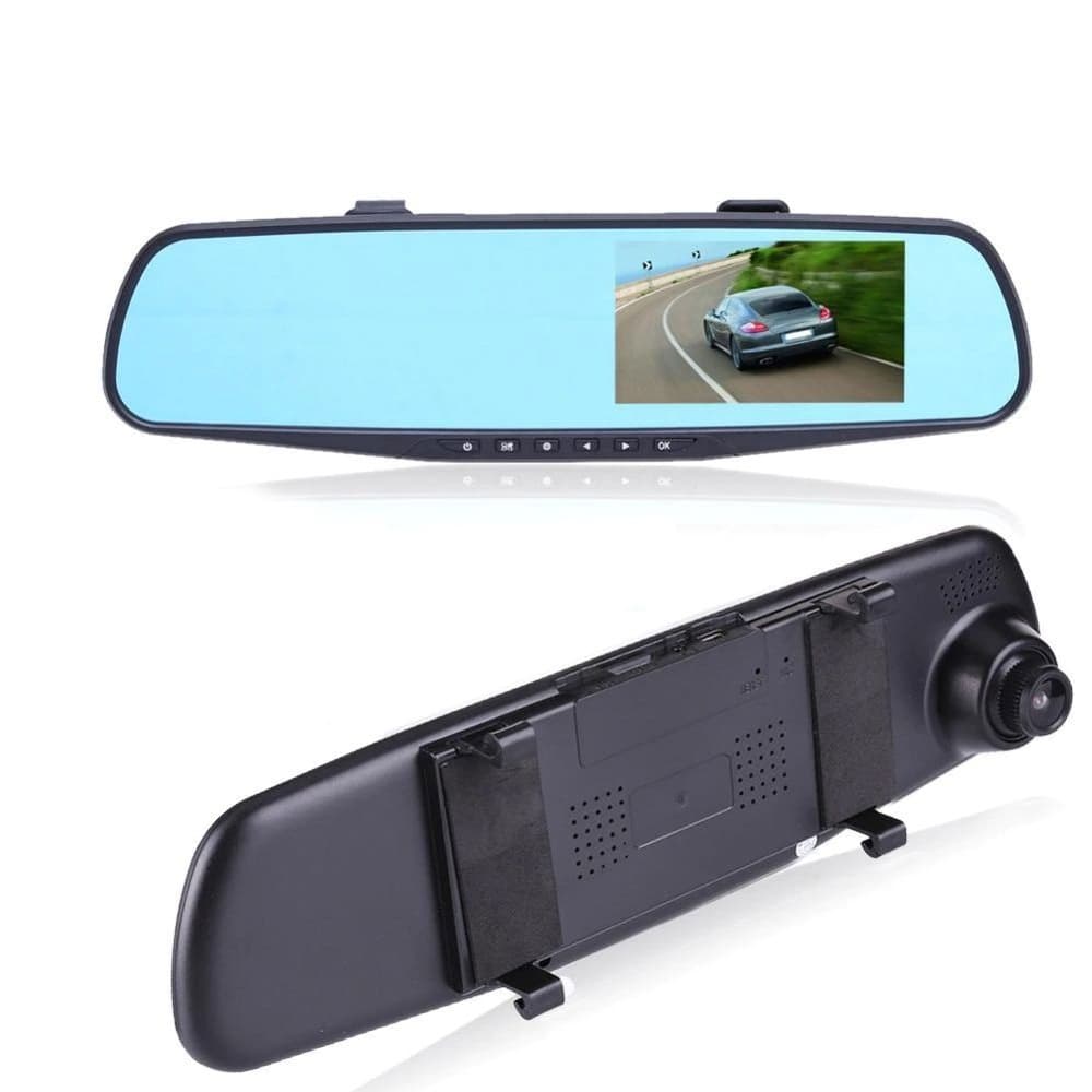 Зеркало-видеорегистратор WDR DVR-M489FHD 1080P, LCD 4.3", TF card 32 Gb/Class 10