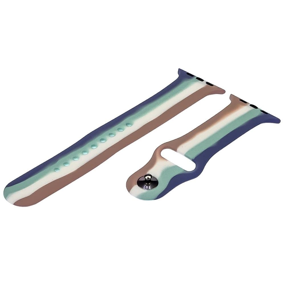 Ремінець силіконовий Rainbow для Apple Watch Sport Band 38, 40mm, розмір L | ремешок силиконовый