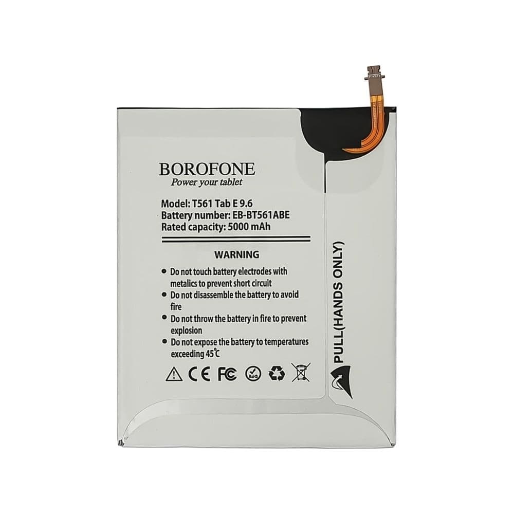 Акумулятор Samsung SM-T560 Galaxy Tab E 9.6, SM-T561 Galaxy Tab E, EB-BT561ABE, Borofone | 3-12 міс. гарантії | АКБ, батарея, аккумулятор