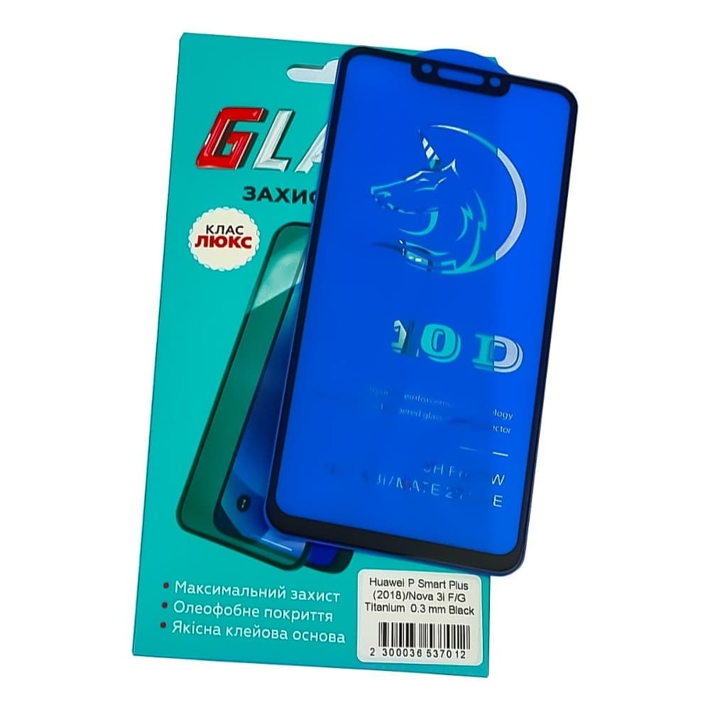 ������� ���� Huawei P Smart Plus, Mate 20 Lite, Nova 3i, �����, ����, 0.3 ��, Titanium, iNobi, Full Glue, ���� �� ��� ��������, ������ � ������ | ���������� �������� ������