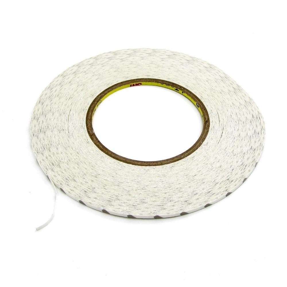 Скотч двусторонний 3M, білий, для приклеивания аккумуляторов, дисплеев, тачскринов, 3 мм, рулон 50 м