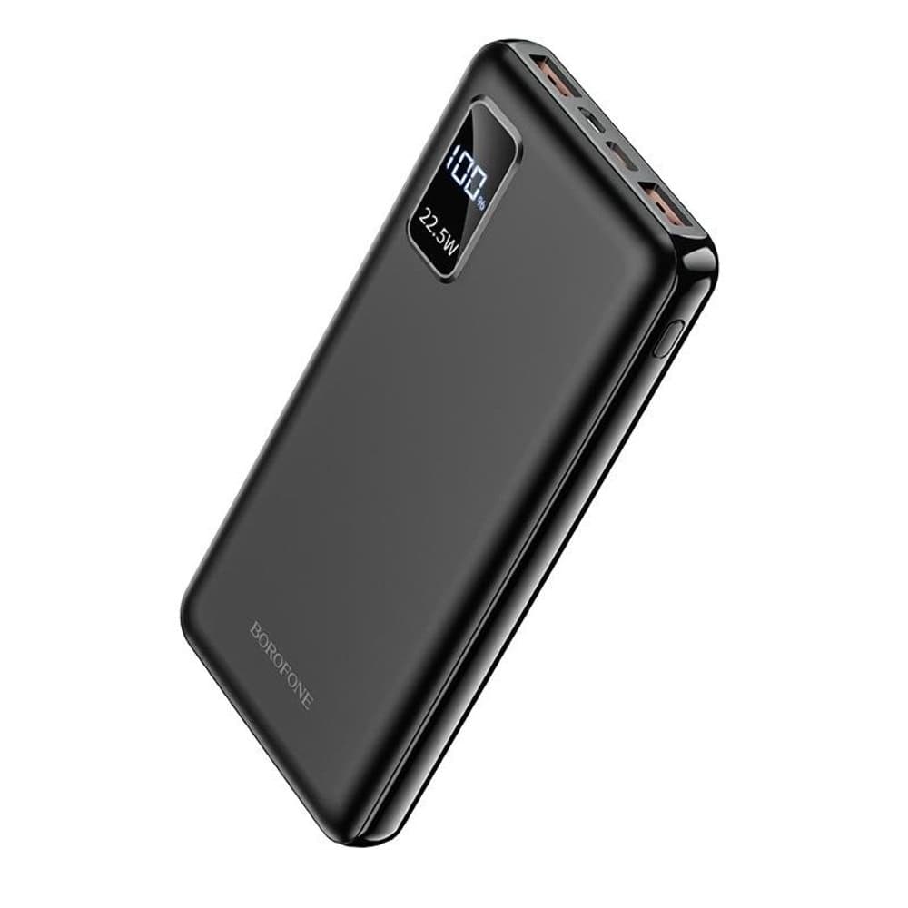 Power bank Borofone BJ15, 10000 mAh, 22.5 Вт, Power Delivery (20 Вт), Quick Charge 3.0, чорний