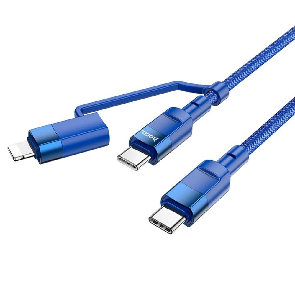 USB-������ Hoco U106, Type-C �� Type-C, Type-C �� Lightning, 100 ��, Power Delivery (100 ��), �����