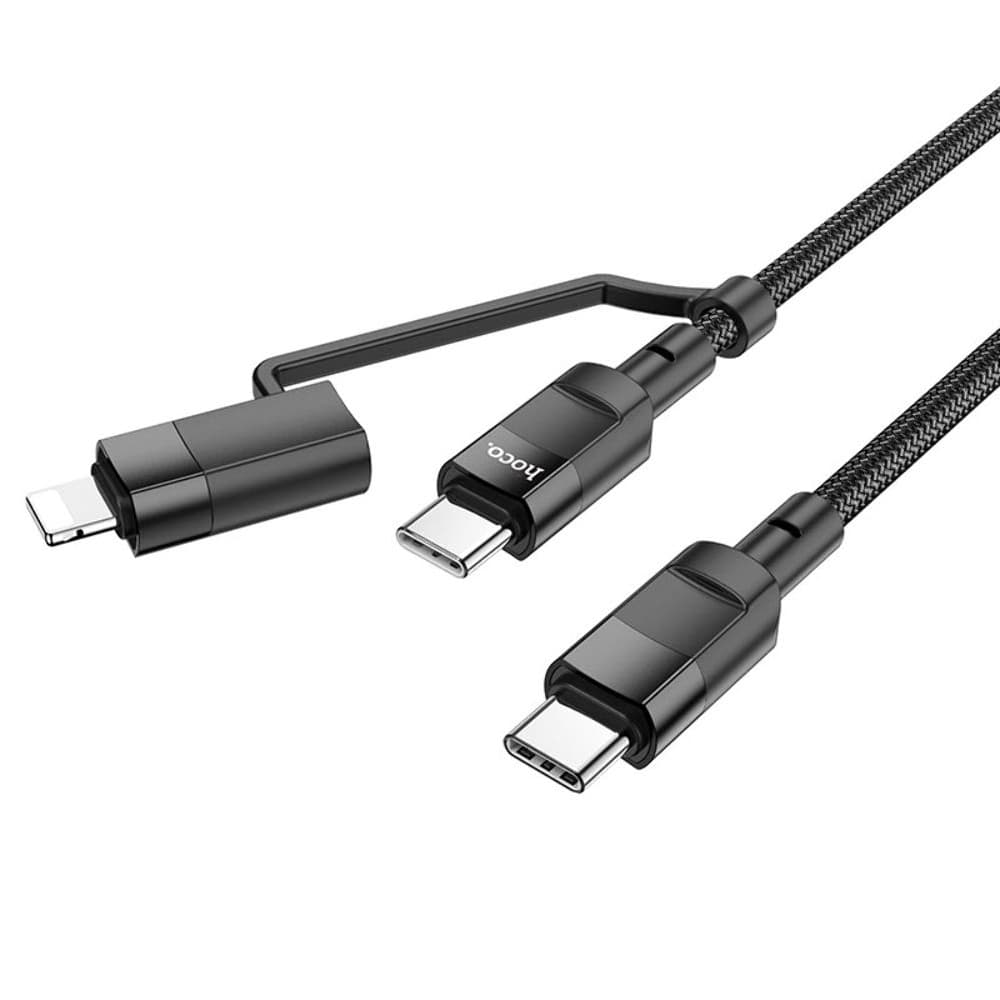 USB-������ Hoco U106, Type-C �� Type-C, Type-C �� Lightning, 100 ��, Power Delivery (100 ��), ������