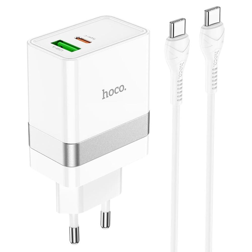 ������� �������� ���������� Hoco N21, 1 USB, 1 USB Type-C, Power Delivery, 30 ��, Quick Charge 3.0, Type-C �� Type-C, �����
