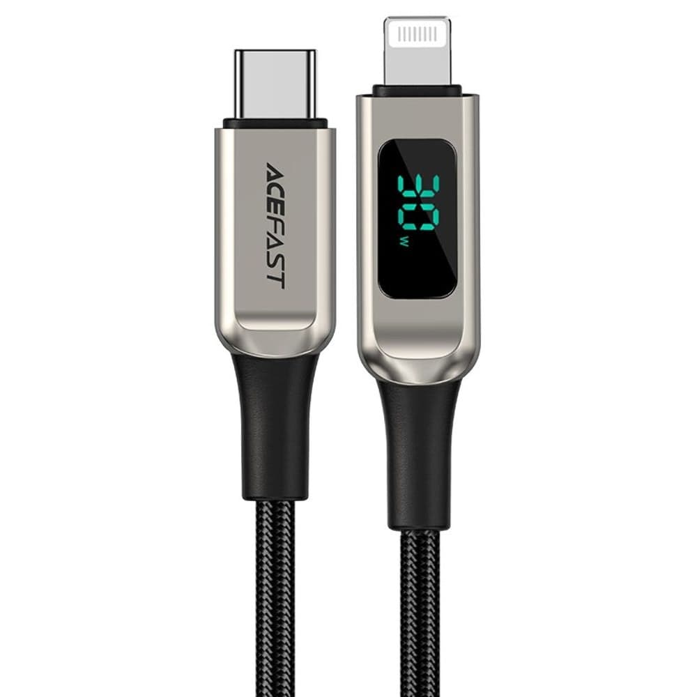USB-������ Acefast C6-01, Type-C �� Lightning, Power Delivery (30 ��), 120 ��, � ��������, �����������