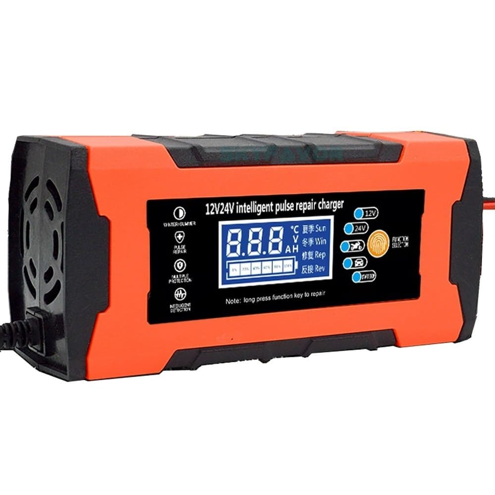 Умное зарядное устройство 12 В / 24 В, 10 А, 120 Вт, для гелевых, кислотных, AGM аккумуляторов