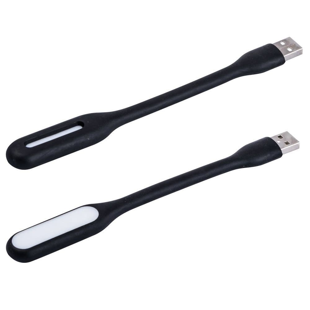 USB LED лампочка 3W, гибкая, холодный свет, черная