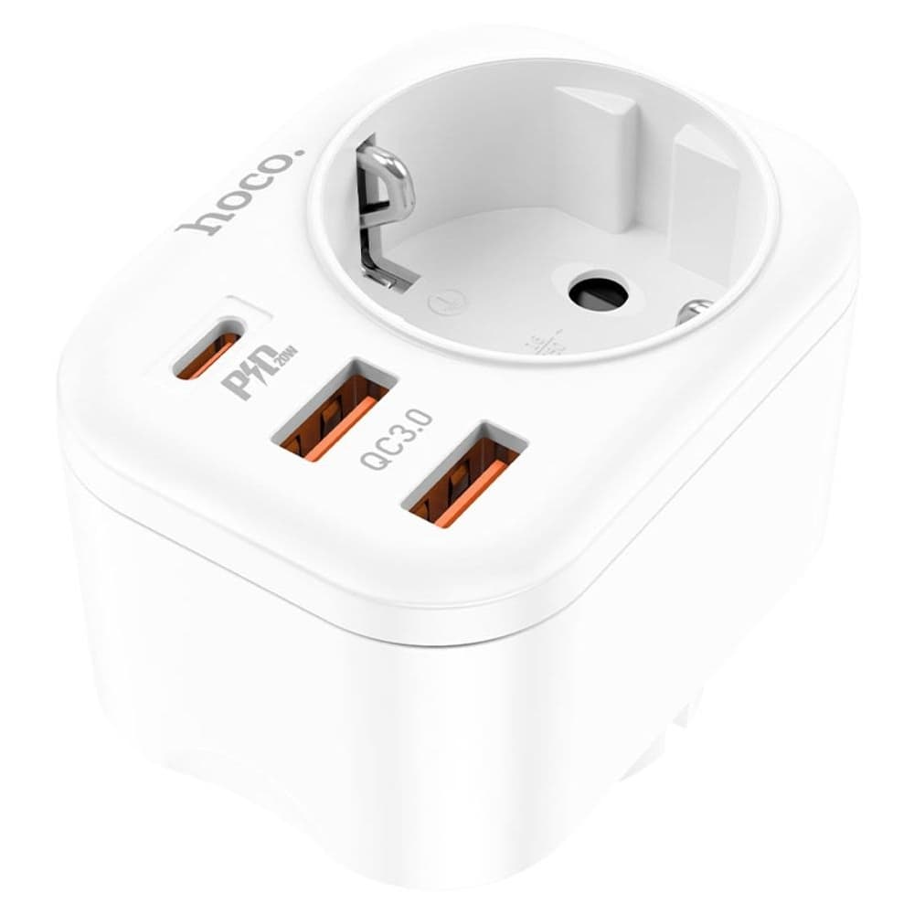 ������� ���������� Hoco NS3, 1 �������, 2 USB, 1 USB Type-C, 3A, Power Delivery (20 ��), Quick Charge, ����