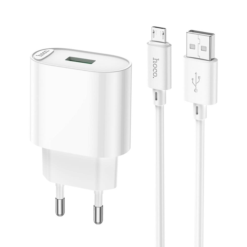������� �������� ���������� Hoco C109A, 1 USB, Quick Charge 3.0, 18 ��, � ������� Micro-USB, �����