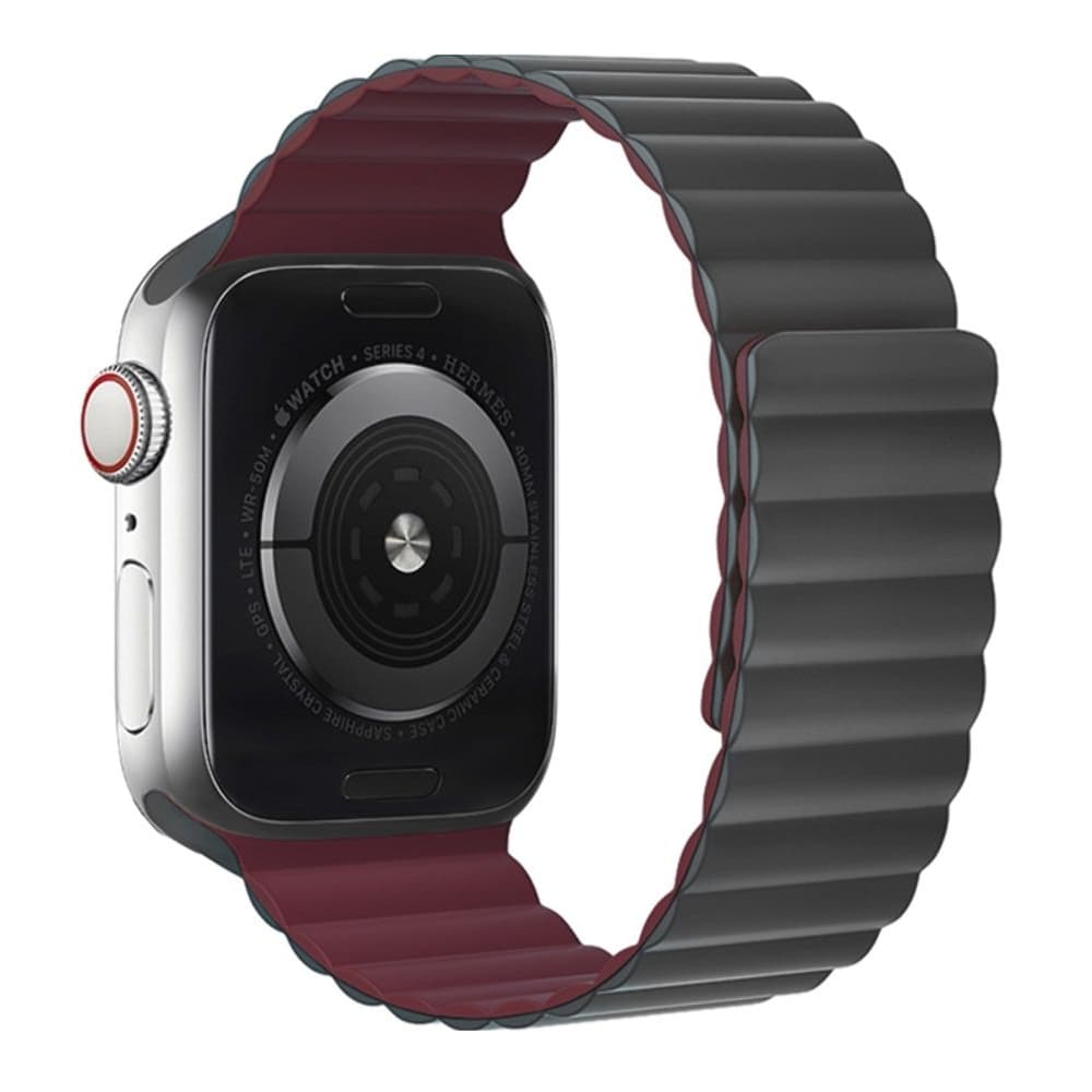 ������� ���������� Hoco iWatch WA07 magnetic, 42, 44, 45, 49 ��, grey red wine | ������� �����������