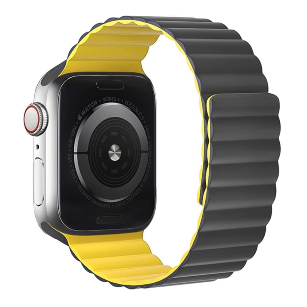 ������� ���������� Hoco iWatch WA07 magnetic, 38, 40, 41 ��, grey yellow | ������� �����������