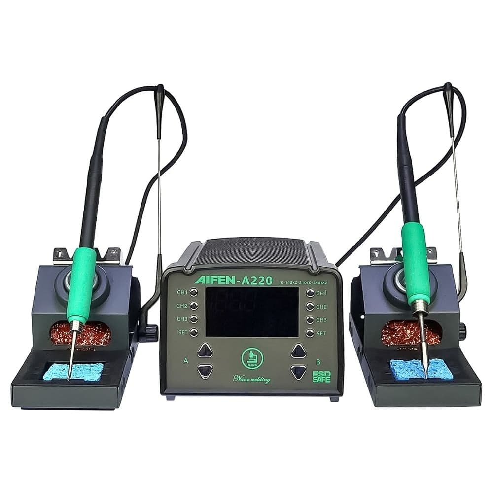 �������� ������� ������������ Aifen A220, 2 ��������� ��������� JBC 210 � 245, 6 ������� ������, 350 ��, 100 - 450 C