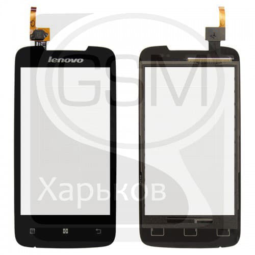 Тачскрин Lenovo A390, чорний | Original (PRC) | сенсорное стекло, экран