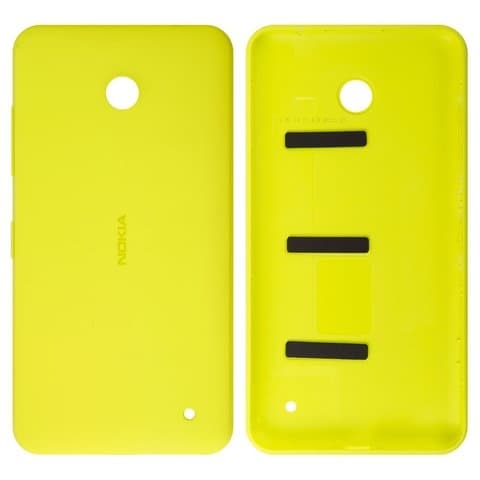 Задня кришка Nokia Lumia 630 Dual Sim, Lumia 635, желтая, Original (PRC), с боковыми кнопками, Original (PRC) | корпус, задняя панель аккумулятора, АКБ, батареи