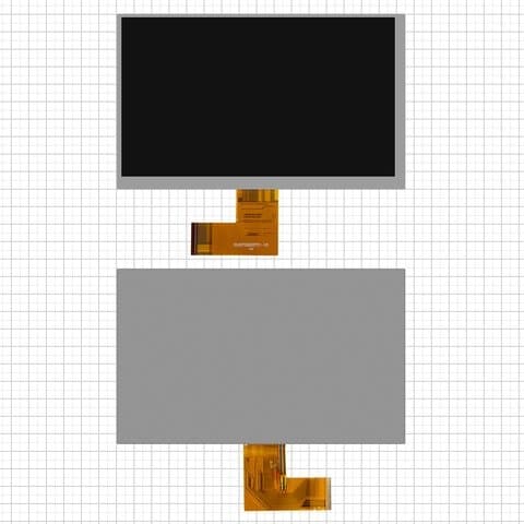 Дисплей China-Tablet PC 7", (165*100 мм), 61 pin, 7", (1024*600), SL007DH22FPC-V0, HB070NA-01D | экран, монитор