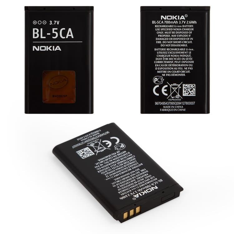 ���������� Nokia 100, 101, 105, 109, 111, 1110, 1110i, 1112, 113, 1200, 1208, 1209, 1680 Classic, BL-5CA, Original (PRC) | 3-12 ��. ������ | ���, �������, �����������