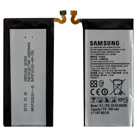 ���������� Samsung SM-A300 Galaxy A3, EB-BA300ABE, Original (PRC) | 3-12 ��. ������ | ���, �������, �����������
