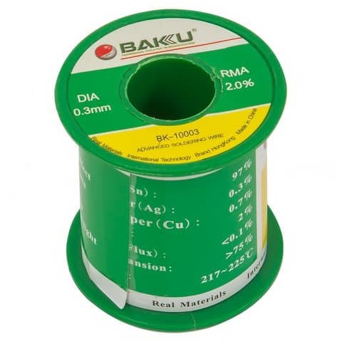 Baku BK-10003 - ������ Sn 97%, Ag 0.3%, Cu 0.7%, flux 2%, 0,3 ��, 100 �